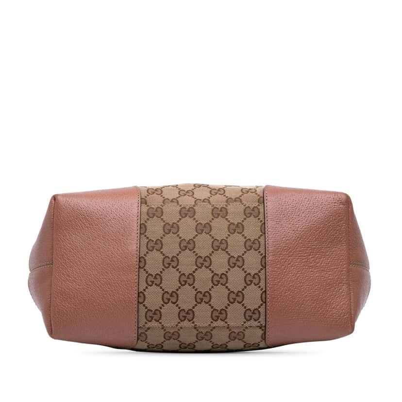 Gucci Medium GG Canvas Bree Satchel Brown Canvas Good condition - Inside View