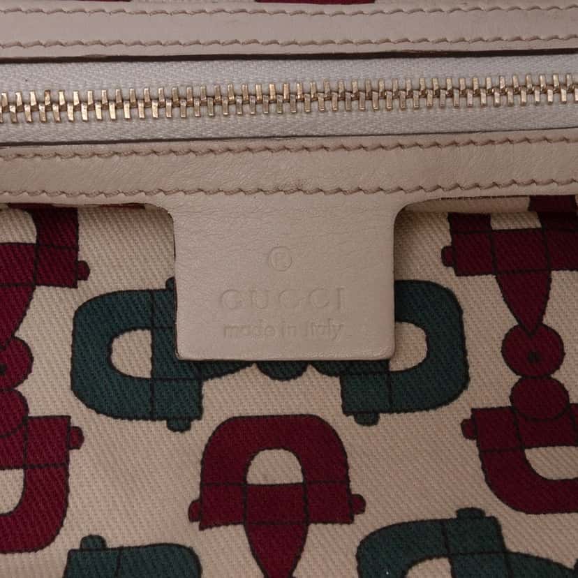 Gucci Large Guccissima Positano Scarf Tote White Leather Good condition - Box View