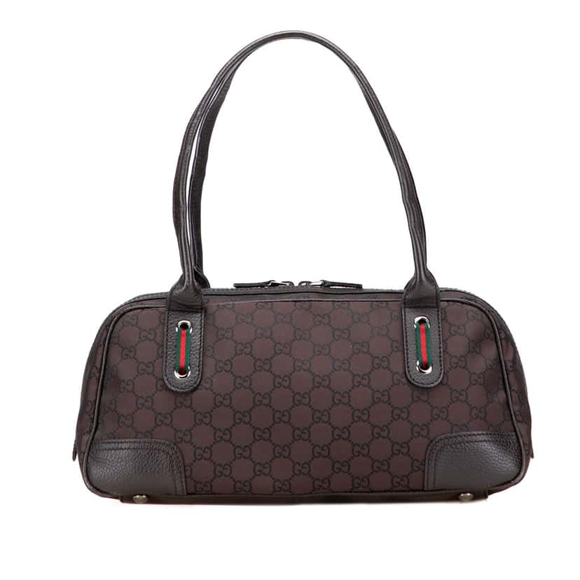 Gucci GG Nylon Princy Shoulder Bag Brown Good condition - Front View