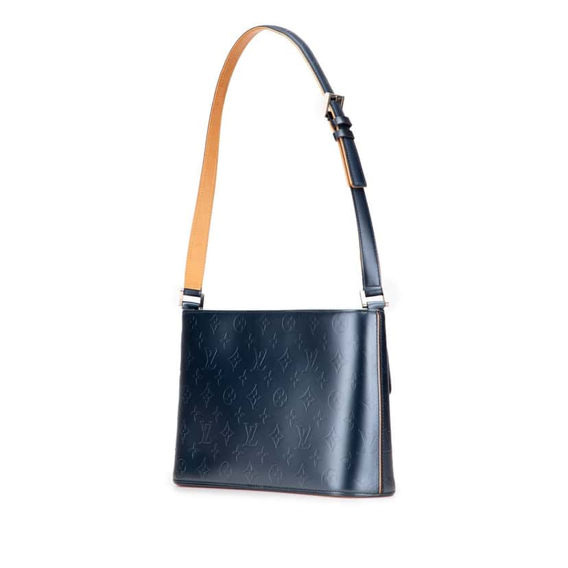 Louis Vuitton Monogram Mat Alston Grey Leather Good condition - Back View