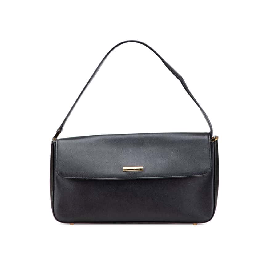 Burberry Leather Shoulder Bag Black Leather Good condition - Front View