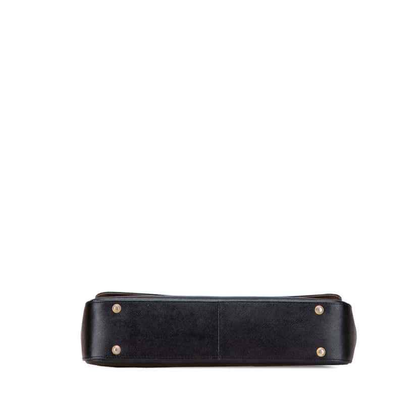 Burberry Leather Shoulder Bag Black Leather Good condition - Inside View