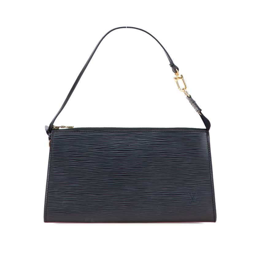 Louis Vuitton Epi Pochette Accessoires Black Leather Good condition - Front View