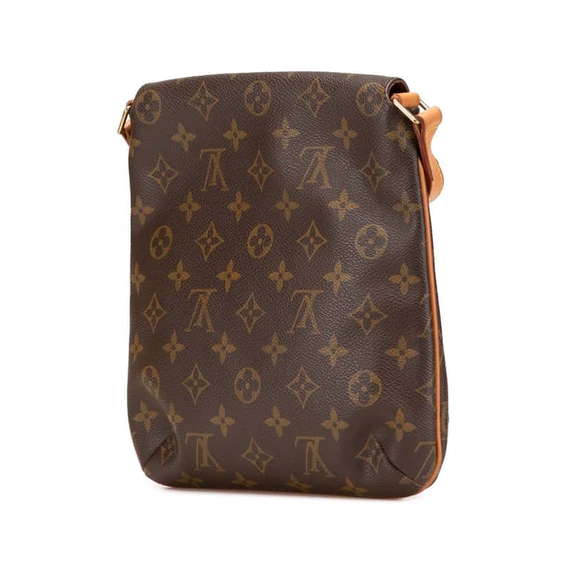 Louis Vuitton Monogram Musette Salsa Short Strap Brown Canvas Good condition - Back View