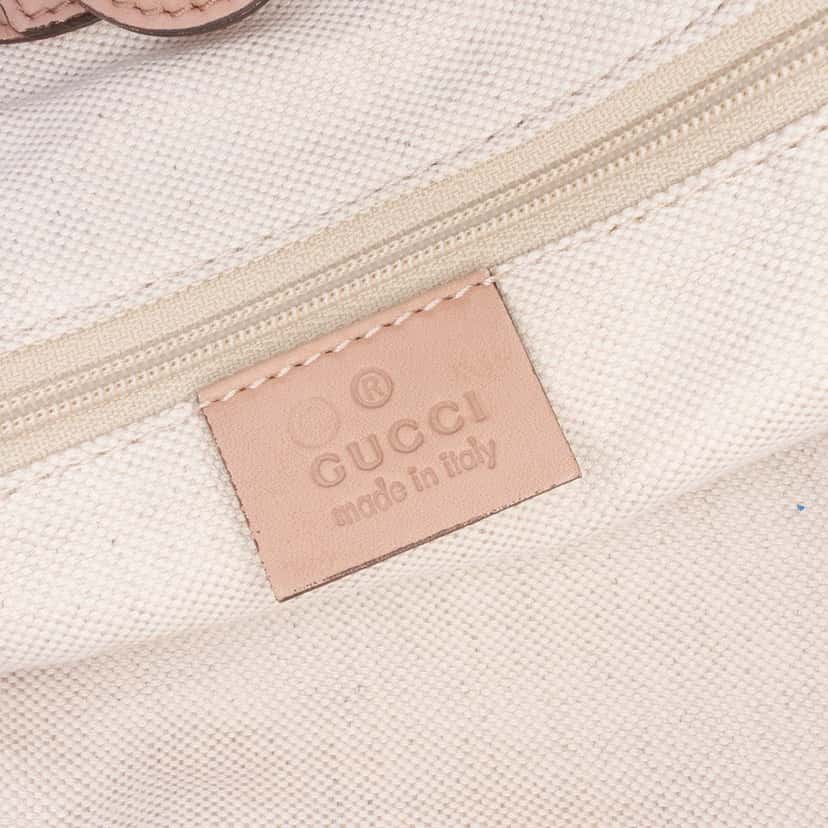 Gucci Medium Diamante Canvas Sukey Tote Brown Canvas Good condition - Box View