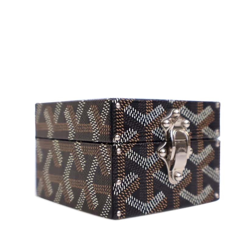 Goyard Goyardine Regence Trunk Black Canvas Good condition - Back View