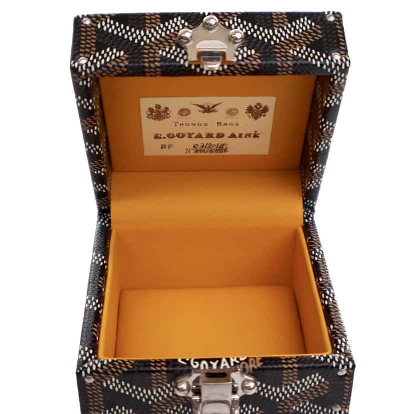 Goyard Goyardine Regence Trunk Black Canvas Good condition - Box View