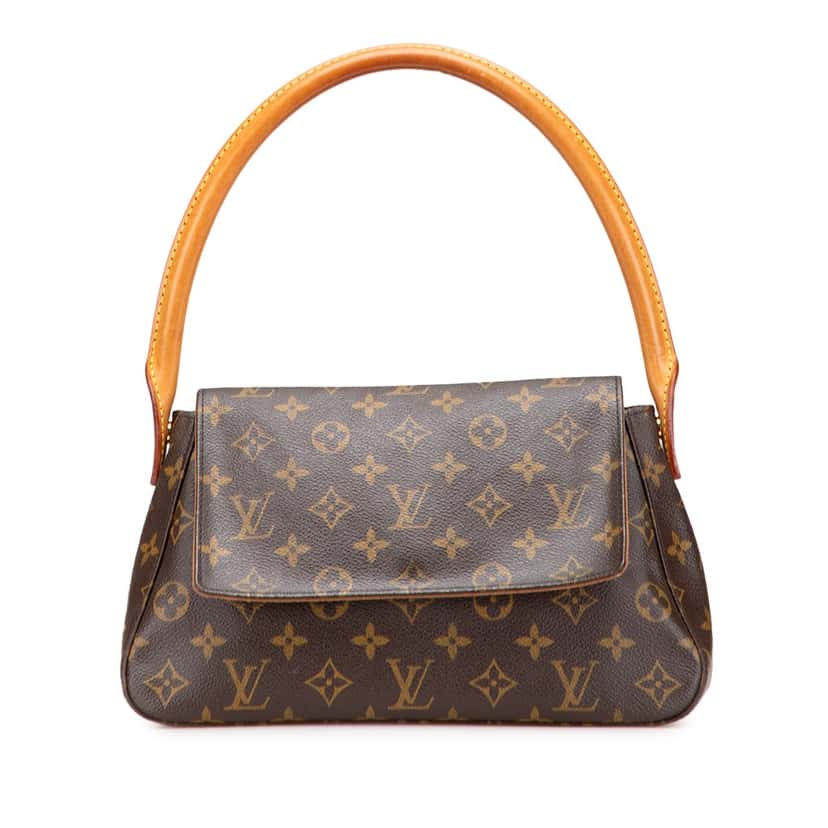 Louis Vuitton Monogram Mini Looping Brown Canvas Good condition - Front View