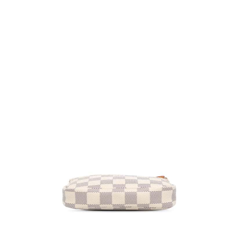 Louis Vuitton Damier Azur Mini Pochette Accessoires White Canvas Good condition - Inside View