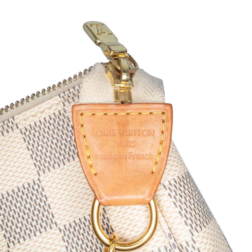 Louis Vuitton Damier Azur Mini Pochette Accessoires White Canvas Good condition - Box View