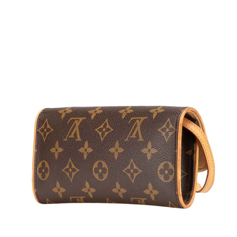 Louis Vuitton Monogram Pochette Twin PM Brown Canvas Good condition - Back View