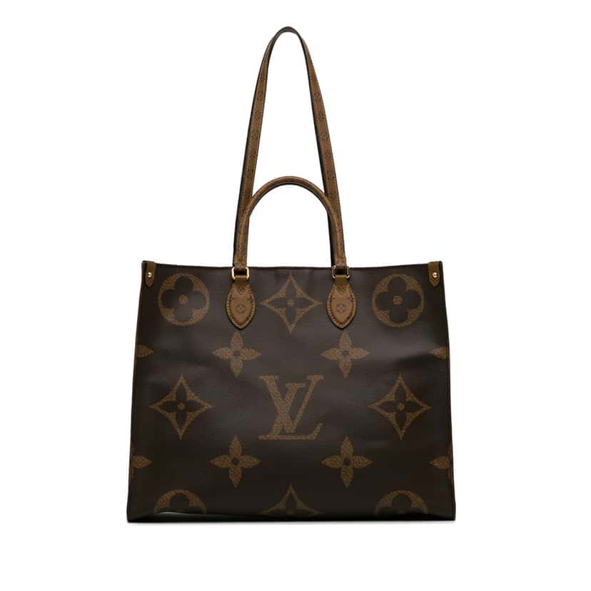 Louis Vuitton Monogram Reverse Giant OnTheGo GM Brown Canvas Good condition - Front View