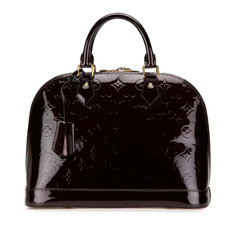 Louis Vuitton Monogram Vernis Alma PM Purple Leather Good condition - Front View