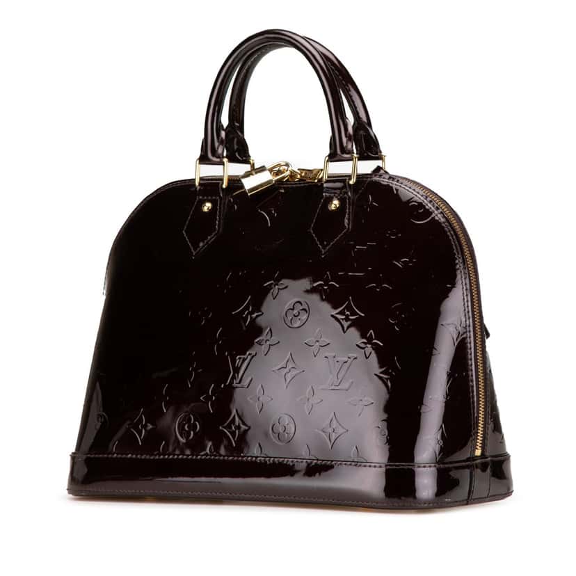 Louis Vuitton Monogram Vernis Alma PM Purple Leather Good condition - Back View