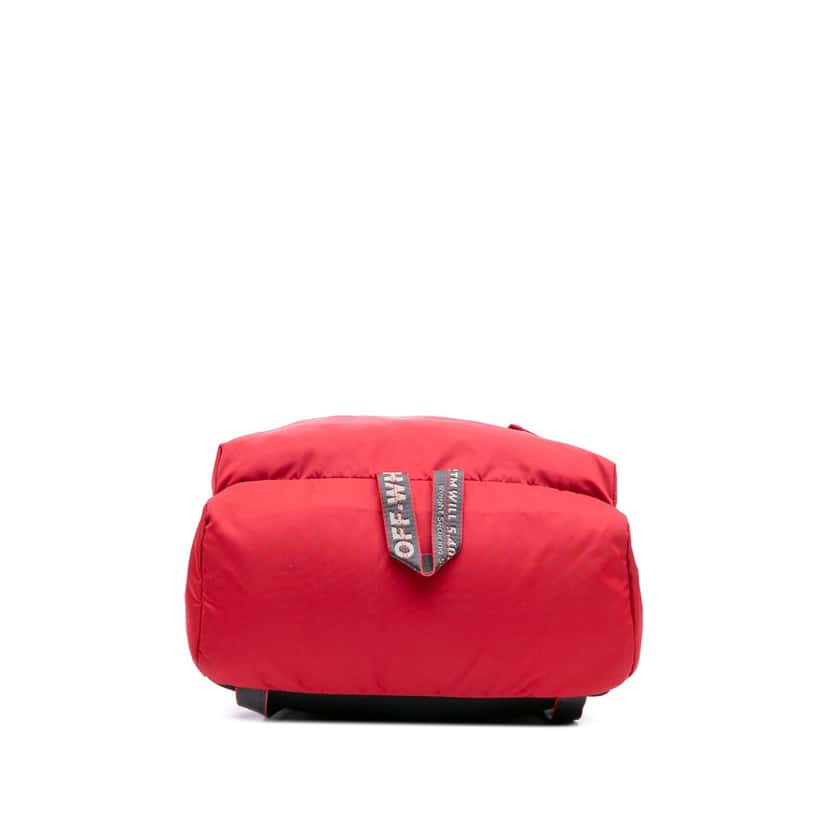 Off-white Nylon Arrows Backpack Red Good condition - Inside View