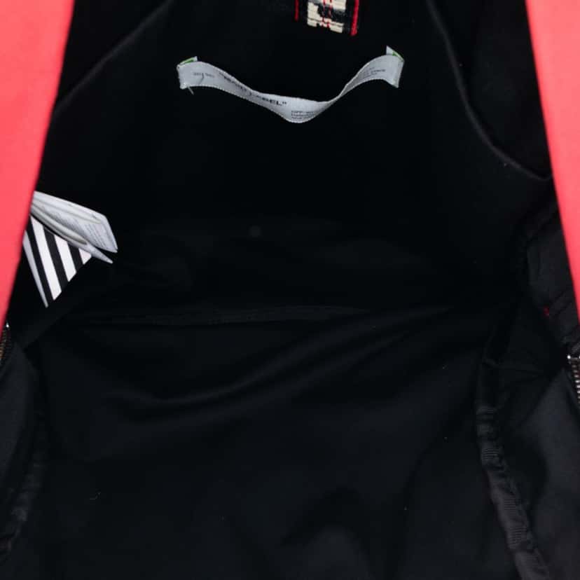 Off-white Nylon Arrows Backpack Red Good condition - Model View