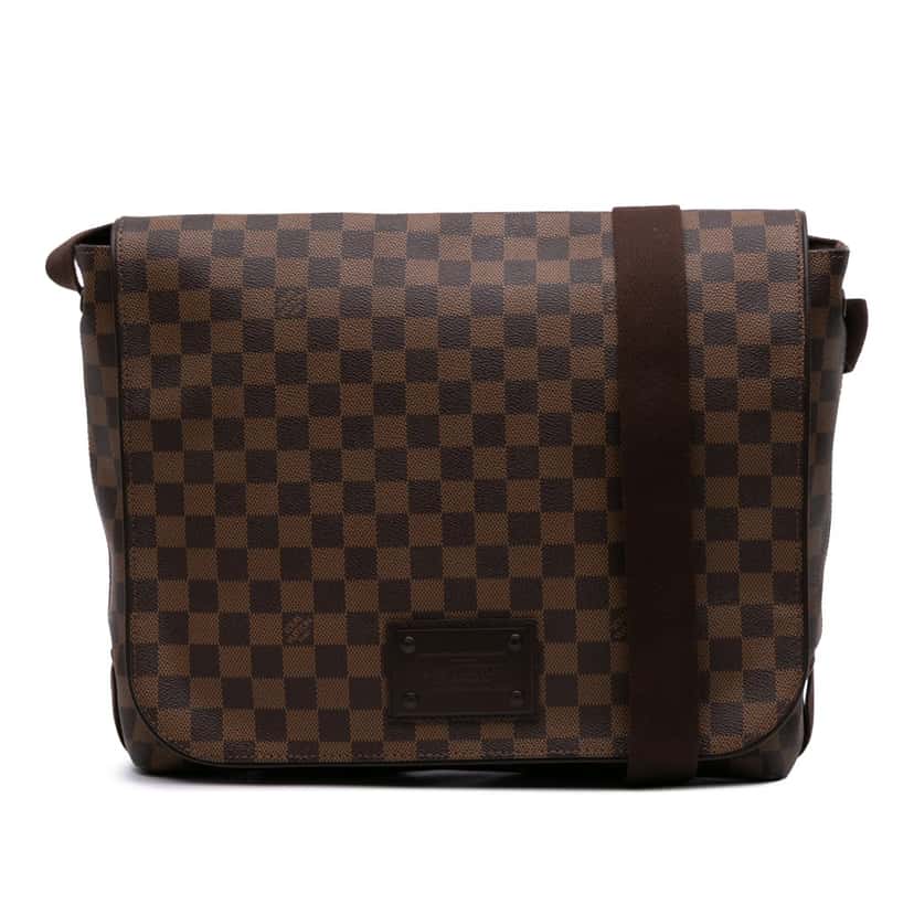 Louis Vuitton Damier Ebene Brooklyn GM Brown Canvas Good condition - Front View