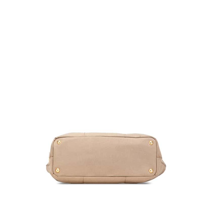 Prada Canvas Canapa Logo Tote Brown Canvas Good condition - Inside View