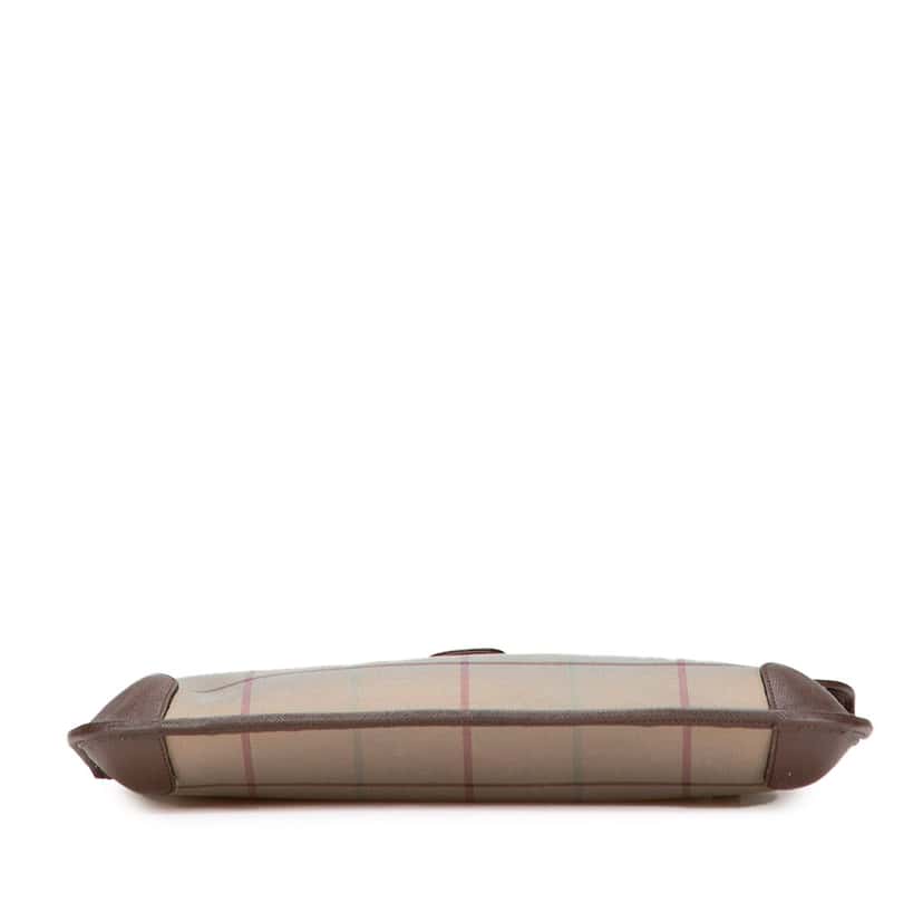 Burberry Vintage Check Canvas Clutch Brown Canvas Good condition - Inside View