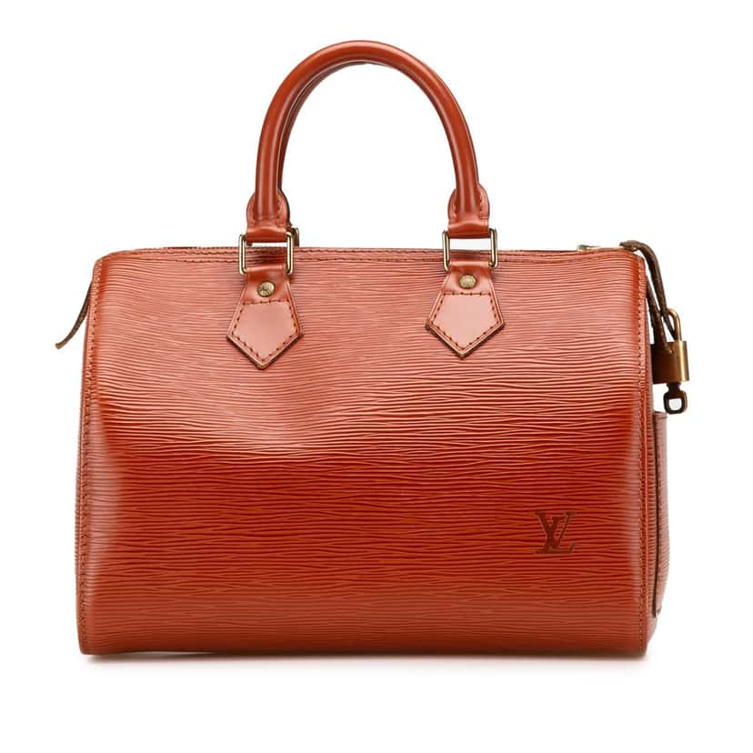 Louis Vuitton Epi Speedy 25 Brown Leather Good condition - Front View