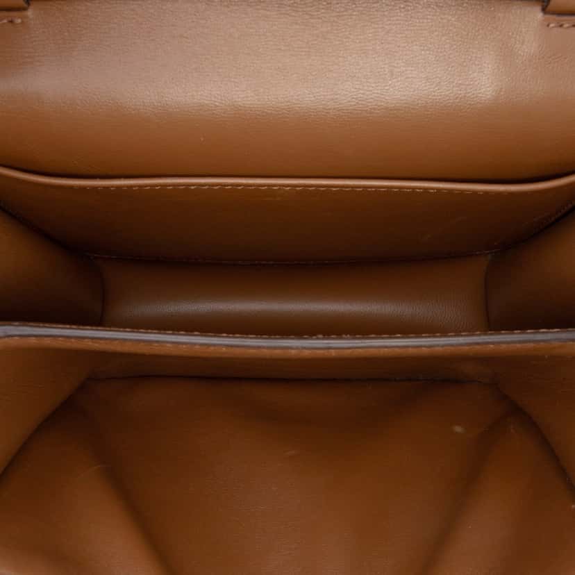 Celine Teen Calfskin Classic Box Brown Leather Good condition - Model View