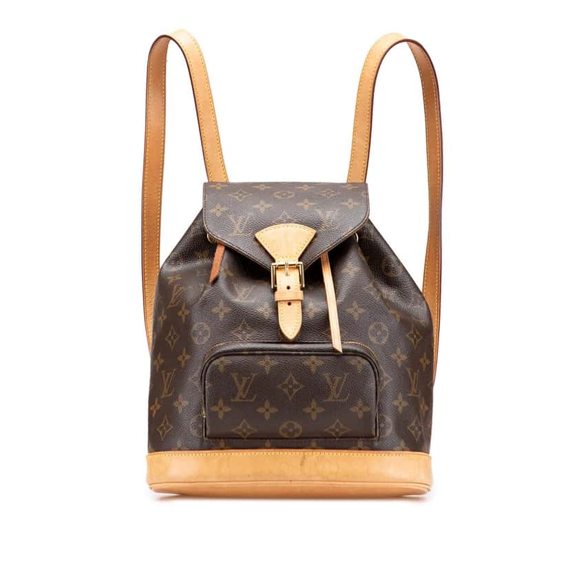 Louis Vuitton Monogram Montsouris MM Brown Canvas Good condition - Front View