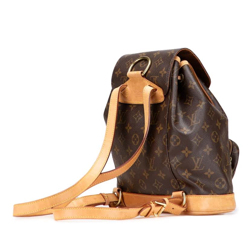 Louis Vuitton Monogram Montsouris MM Brown Canvas Good condition - Back View