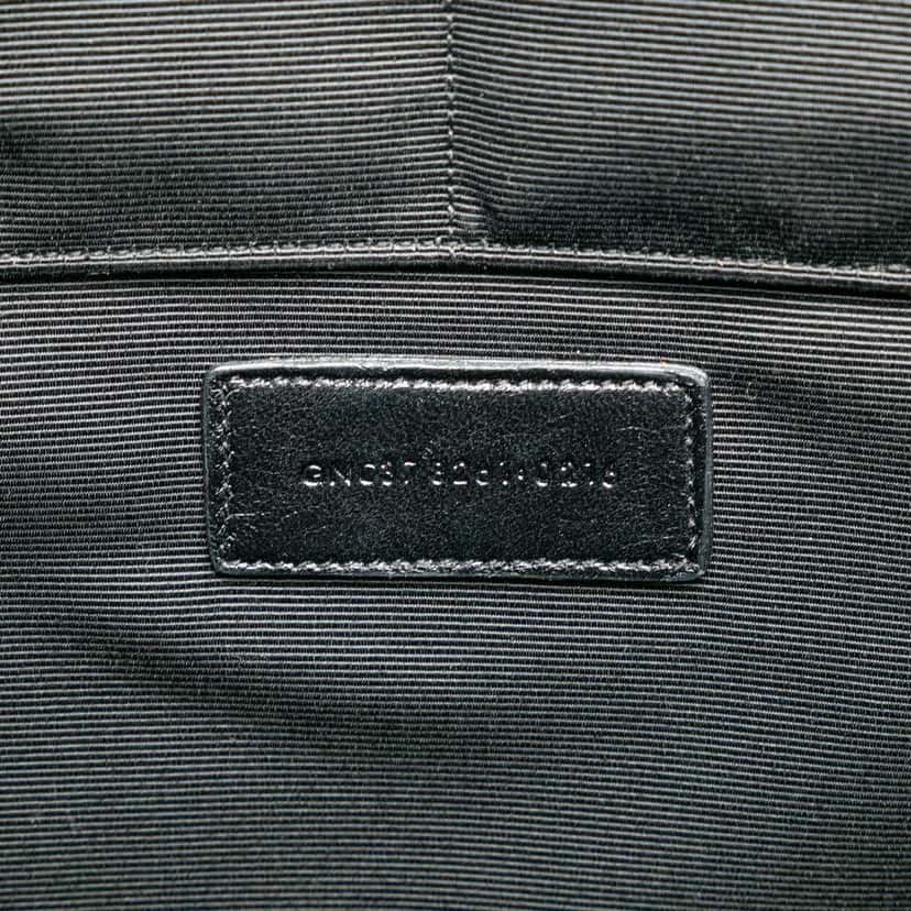 Saint Laurent Croc Embossed Leather Document Holder Black Leather Good condition - Box View