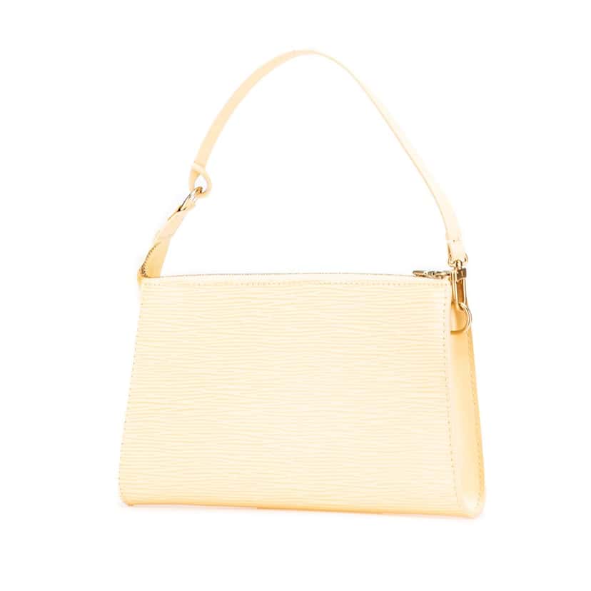 Louis Vuitton Epi Pochette Accessoires Yellow Leather Good condition - Back View