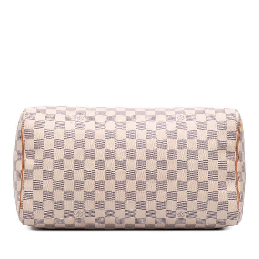 Louis Vuitton Damier Azur Speedy 30 White Canvas Good condition - Inside View