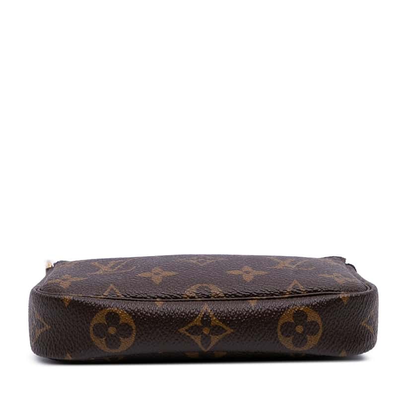 Louis Vuitton Monogram Mini Pochette Accessoires Brown Canvas Good condition - Inside View