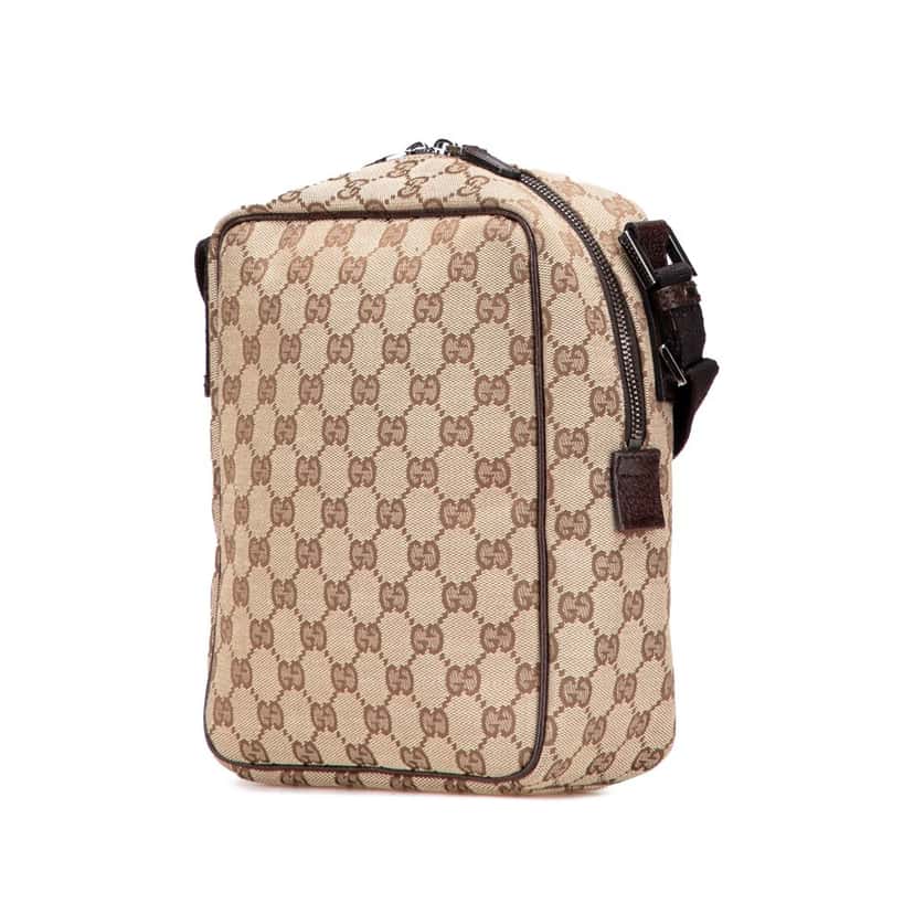 Gucci GG Canvas Crossbody Brown Canvas Good condition - Back View