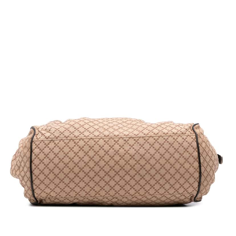 Gucci Diamante Canvas Sukey Satchel Brown Canvas Good condition - Inside View