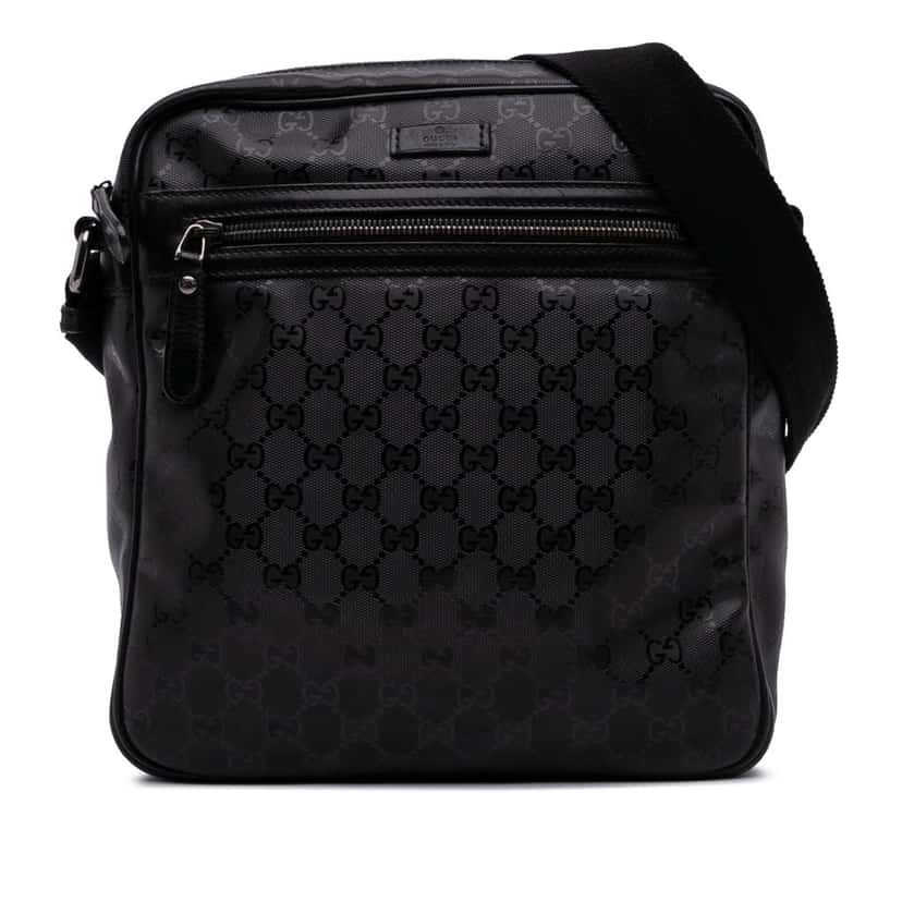 Gucci GG Imprime Crossbody Black Canvas Good condition - Front View