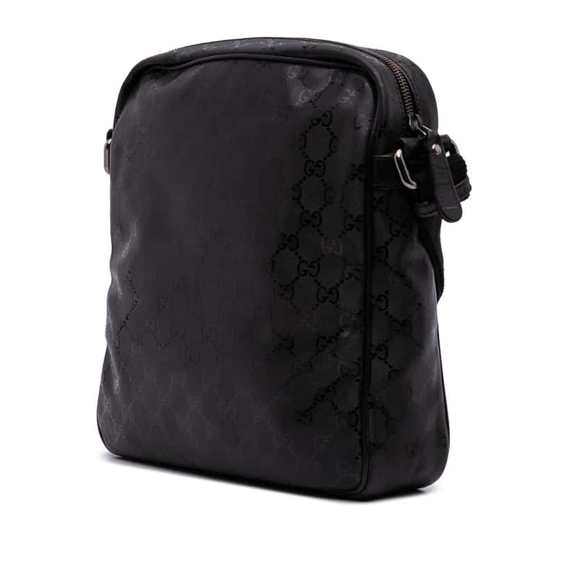 Gucci GG Imprime Crossbody Black Canvas Good condition - Back View