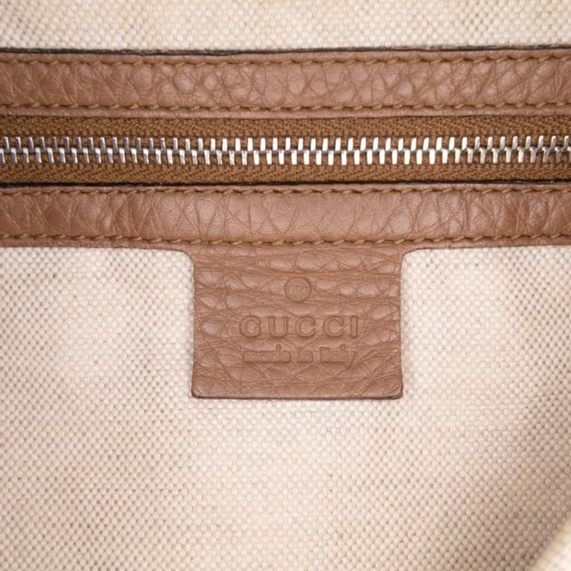 Gucci GG Canvas Techno Horsebit Hobo Brown Canvas Good condition - Box View