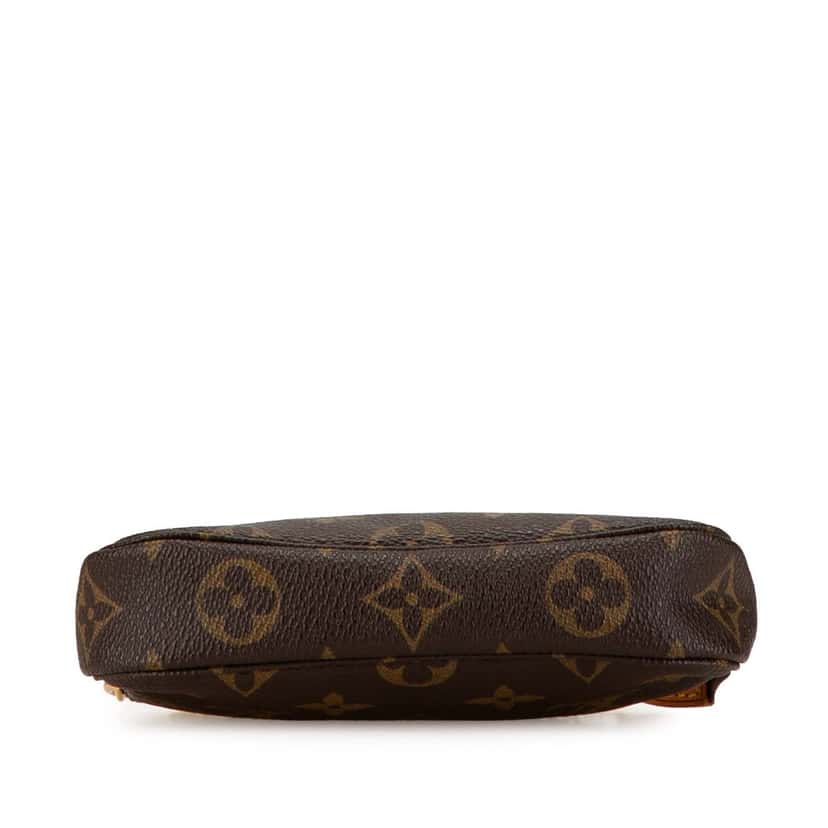Louis Vuitton Monogram Mini Pochette Accessoires Brown Canvas Good condition - Inside View