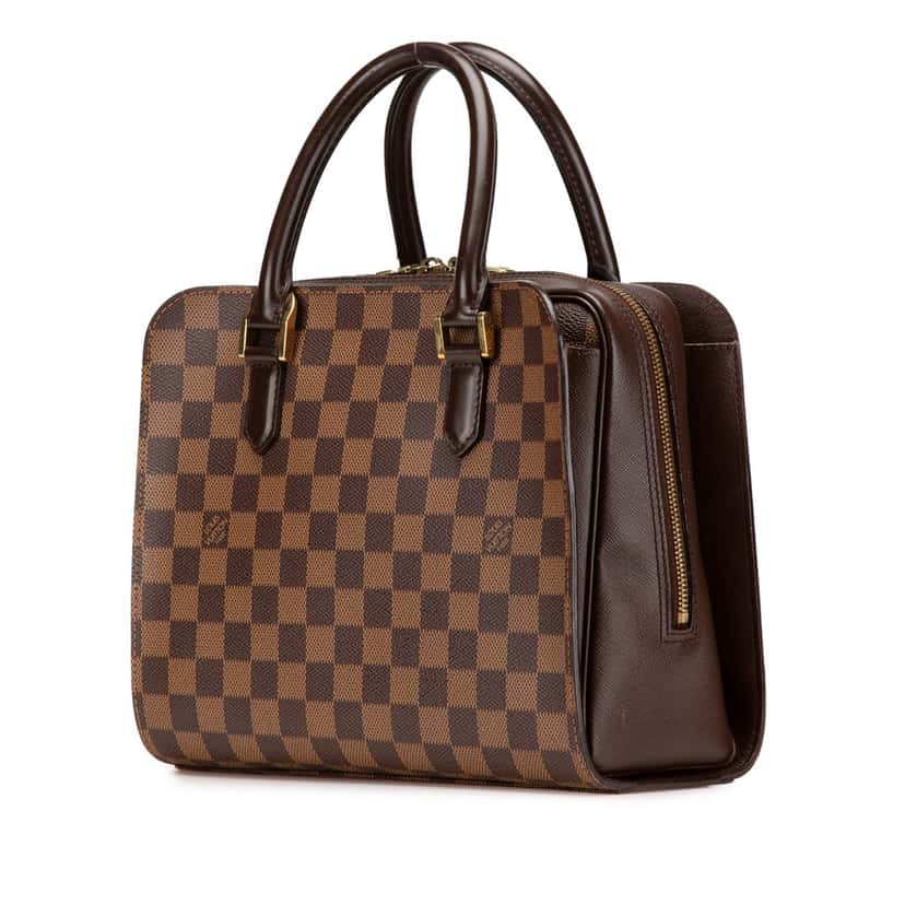 Louis Vuitton Damier Ebene Triana Brown Canvas Good condition - Back View