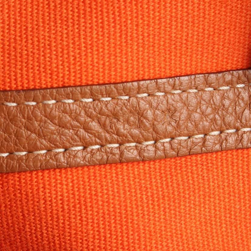 Hermès Toile and Negonda Striped Garden Party 36 MultiColor Canvas Good condition - Box View