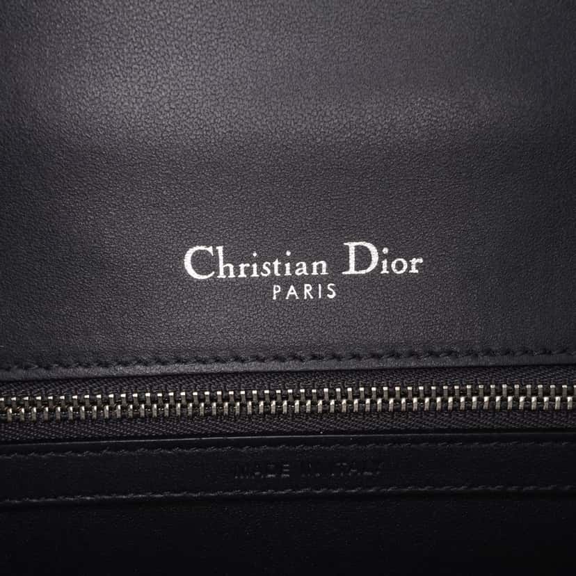 Dior Medium Metallic Patent Microcannage Diorama Flap Silver Leather Good condition - Box View