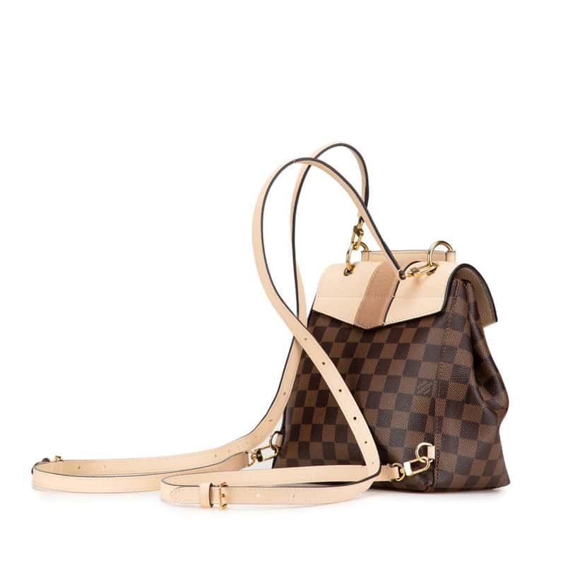 Louis Vuitton Damier Ebene Clapton Brown Canvas Good condition - Back View