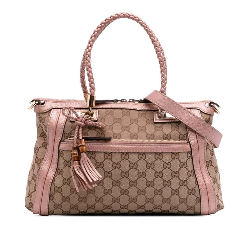 Gucci GG Canvas Bella Satchel Brown Canvas Good condition - Front View
