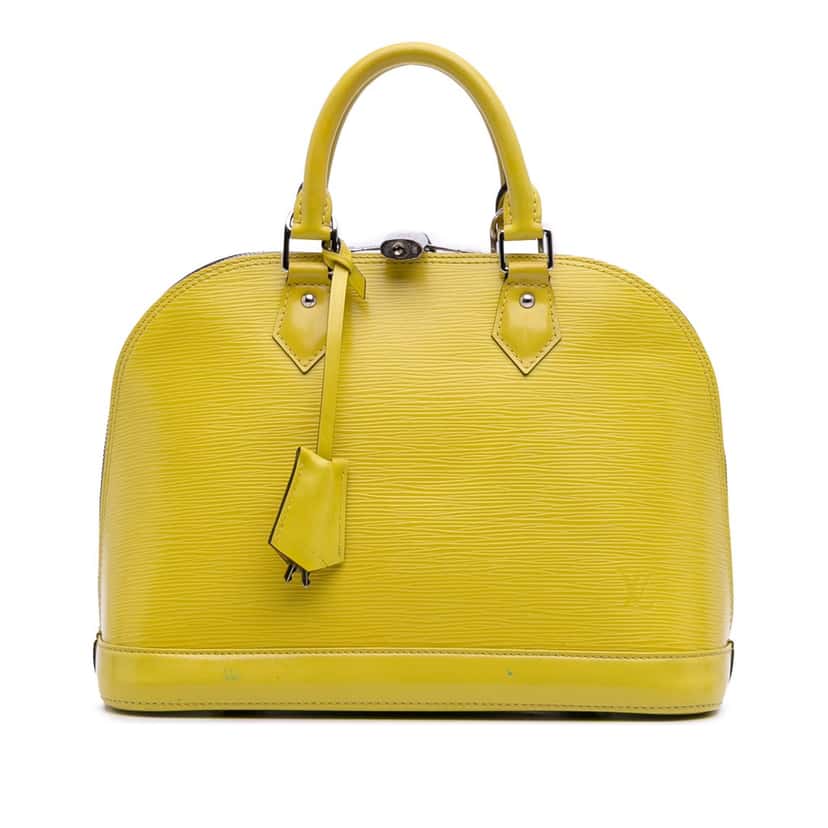 Louis Vuitton Epi Alma PM Yellow Leather Fair condition - Front View