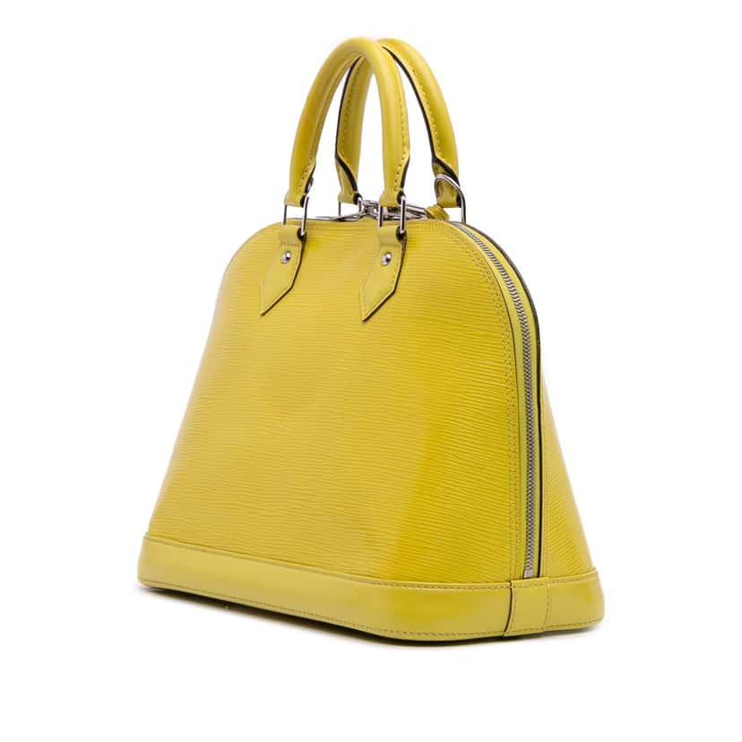 Louis Vuitton Epi Alma PM Yellow Leather Fair condition - Back View