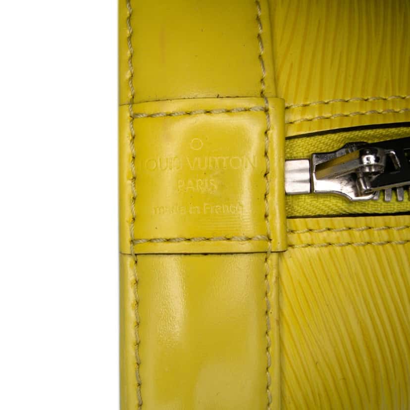 Louis Vuitton Epi Alma PM Yellow Leather Fair condition - Box View