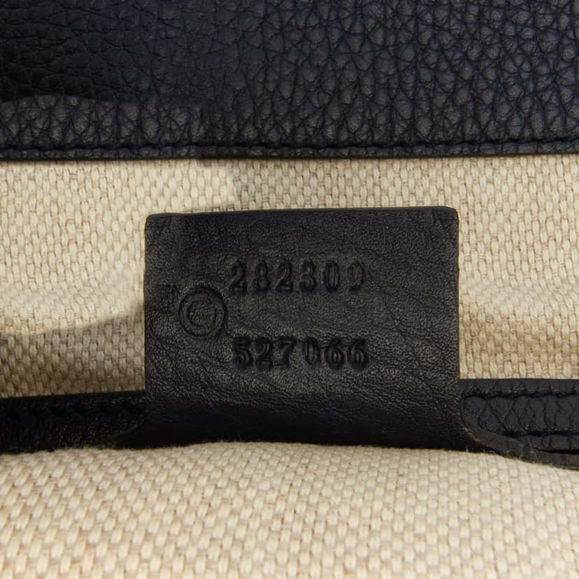 Gucci Medium Leather Soho Cellarius Tote Black Leather Good condition - Box View