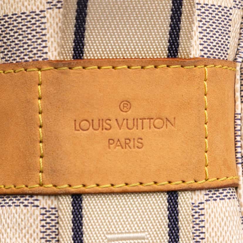Louis Vuitton Damier Azur Naviglio White Canvas Good condition - Box View