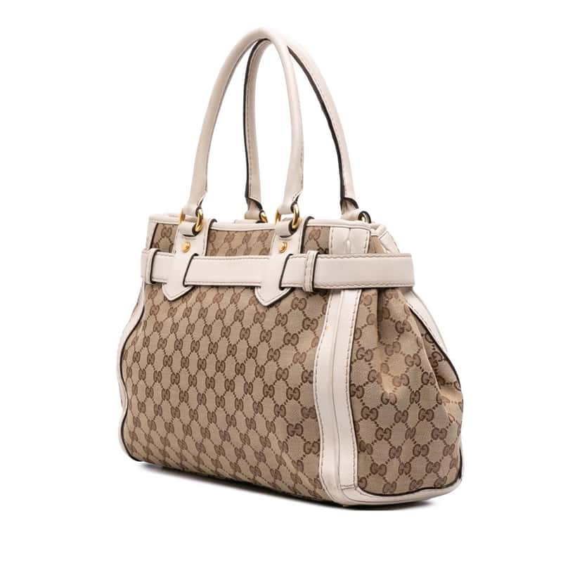 Gucci GG Canvas Running Tote Brown Canvas Good condition - Back View