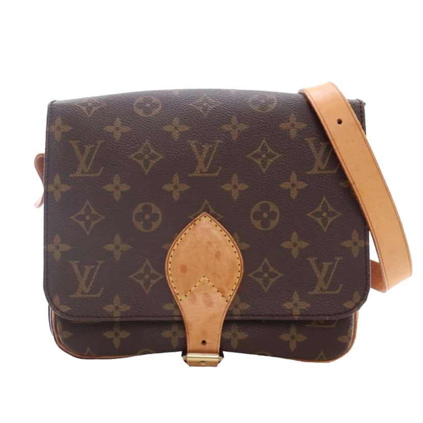 Louis Vuitton Monogram Cartouchiere MM Brown Canvas Good condition - Front View