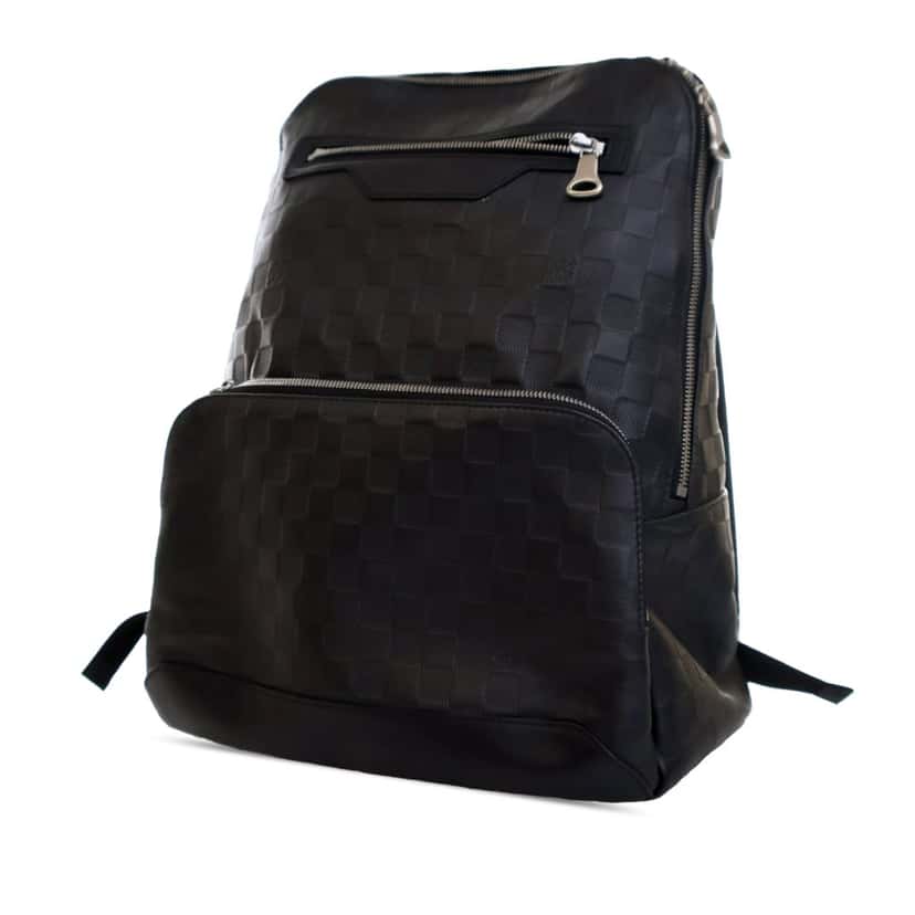 Louis Vuitton Damier Infini Avenue Backpack Black Leather Good condition - Back View